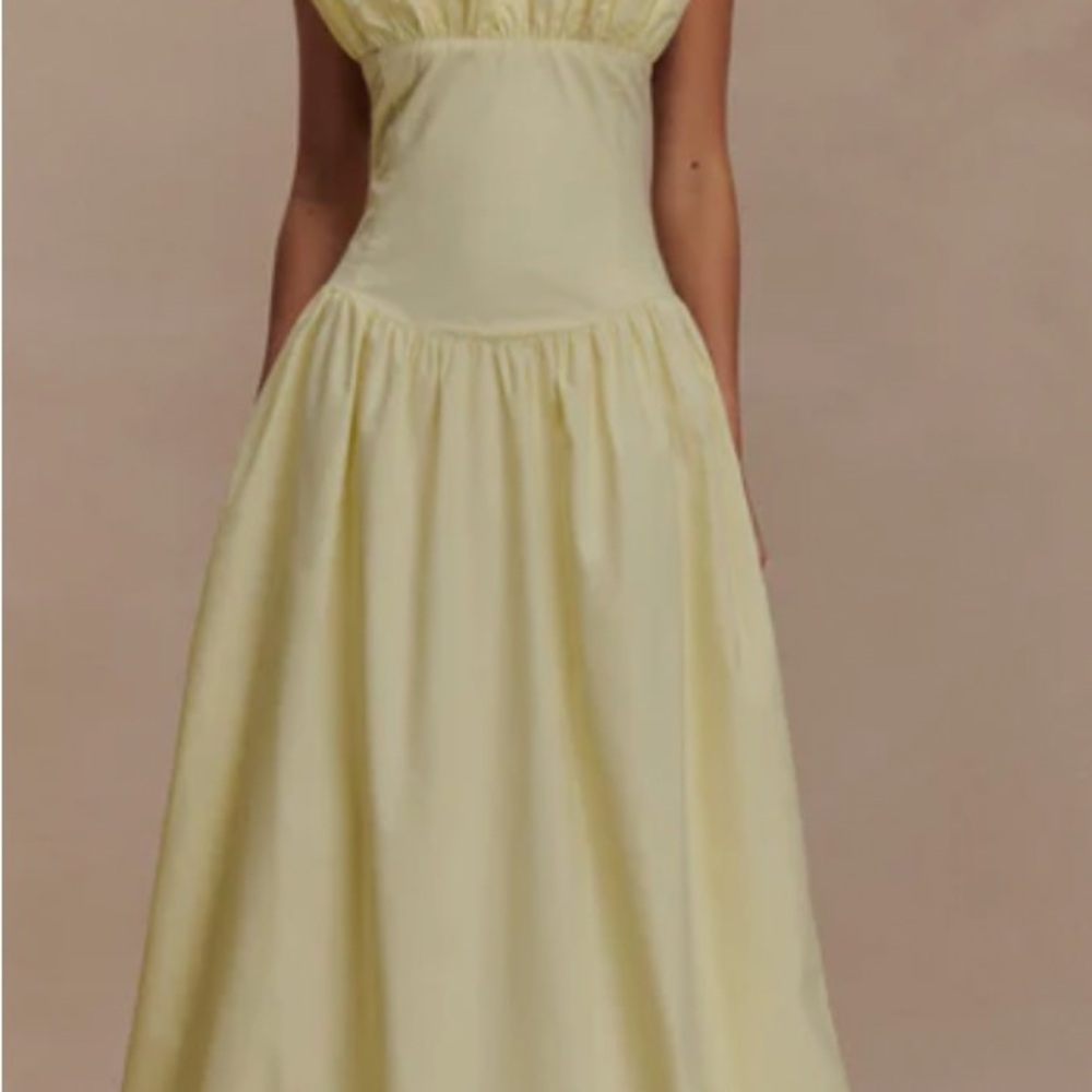 Meshki Janis Cotton Frill Maxi Dres